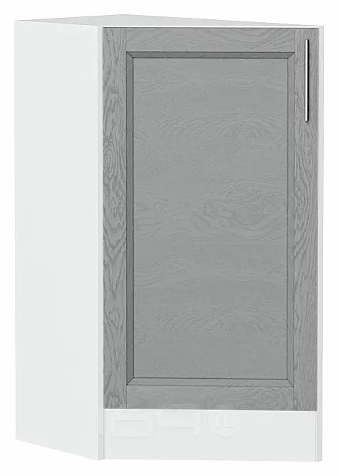 Шкаф нижний торцевой Сканди Grey Softwood Белый 816*296*554
