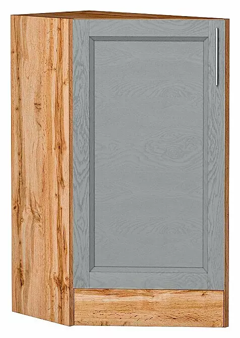 Шкаф нижний торцевой Сканди Grey Softwood Дуб Вотан 816*296*554