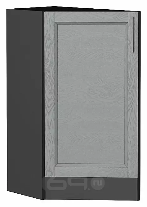 Шкаф нижний торцевой Сканди Grey Softwood Graphite 816*296*554