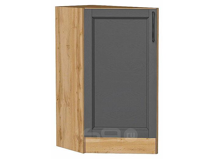 Шкаф нижний торцевой Сканди Stormy Silkwood/Дуб Вотан 816*296*554