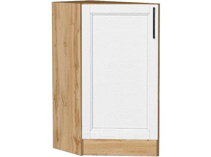 Шкаф нижний торцевой Сканди White Silkwood/Дуб Вотан 816*296*554