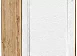 Шкаф нижний торцевой Сканди White Silkwood/Дуб Вотан 816*296*554