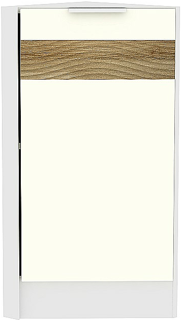 Шкаф нижний торцевой Терра DR НТ 300 Ваниль Софт-Белый