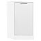 Шкаф нижний торцевой Валерия-М Белый металлик Белый 816*296*552
