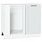 Шкаф нижний угловой Барселона Белый Белый 816*890*484
