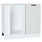 Шкаф нижний угловой Евро Белый / Белый 816*890*478