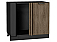 Шкаф нижний угловой Флэт Brown Casella Oak 2S/Graphite 816*890*478