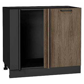 Шкаф нижний угловой Флэт Brown Casella Oak 2S/Graphite 816*890*478