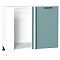 Шкаф нижний угловой Флэт Grey-green In 2S/Белый 816*890*478 Шкаф нижний угловой Флэт Grey-green In 2S/Белый 816*890*478