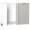 Шкаф нижний угловой Флэт Light Grey In 2S/Белый 816*890*478