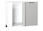Шкаф нижний угловой Флэт Light Grey In 2S/Белый 816*890*478
