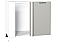 Шкаф нижний угловой Флэт Light Grey In 2S/Белый 816*890*478