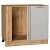 Шкаф нижний угловой Флэт Light Grey In 2S/Дуб Вотан 816*890*478
