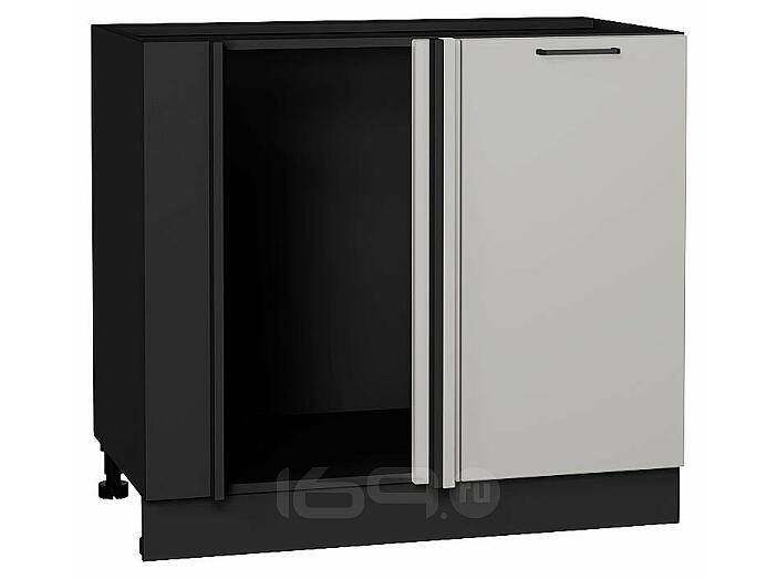 Шкаф нижний угловой Флэт Light Grey In 2S/Graphite 816*890*478