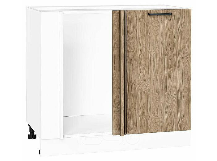 Шкаф нижний угловой Флэт Natural Casella Oak 2S/Белый 816*890*478