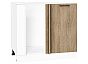 Шкаф нижний угловой Флэт Natural Casella Oak 2S/Белый 816*890*478
