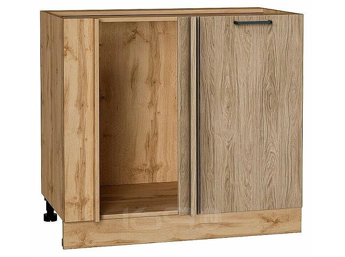 Шкаф нижний угловой Флэт Natural Casella Oak 2S/Дуб Вотан 816*890*478