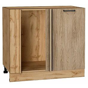 Шкаф нижний угловой Флэт Natural Casella Oak 2S/Дуб Вотан 816*890*478