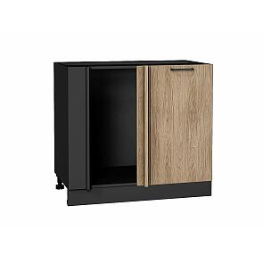 Шкаф нижний угловой Флэт Natural Casella Oak 2S/Graphite 816*890*478