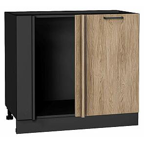Шкаф нижний угловой Флэт Natural Casella Oak 2S/Graphite 816*890*478