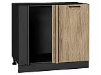 Шкаф нижний угловой Флэт Natural Casella Oak 2S/Graphite 816*890*478