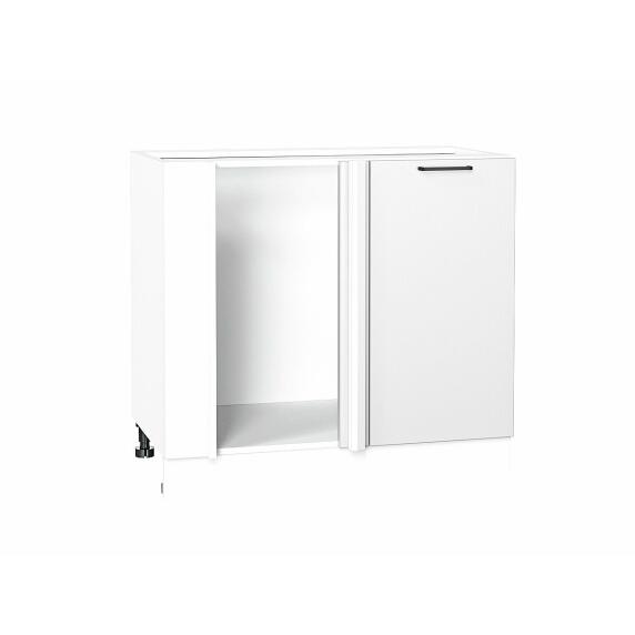 Шкаф нижний угловой Флэт White In 2S/Белый 816*890*478