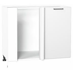 Шкаф нижний угловой Флэт White In 2S/Белый 816*890*478