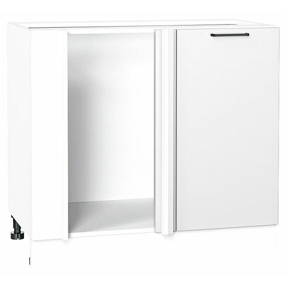 Шкаф нижний угловой Флэт White In 2S/Белый 816*890*478