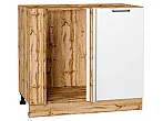 Шкаф нижний угловой Флэт White In 2S/Дуб Вотан 816*890*478