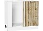 Шкаф нижний угловой Флэт Wotan Oak 2S/Белый 816*890*478