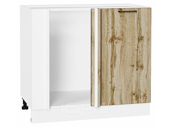 Шкаф нижний угловой Флэт Wotan Oak 2S/Белый 816*890*478
