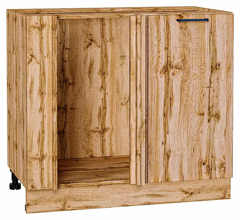 Шкаф нижний угловой Флэт Wotan Oak 2S/Дуб Вотан 816*890*478