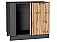 Шкаф нижний угловой Флэт Wotan Oak 2S/Graphite 816*890*478
