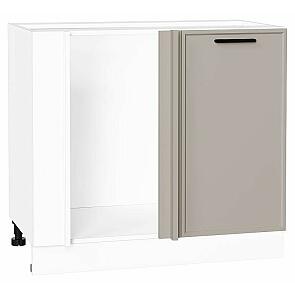 Шкаф нижний угловой Фрейм Clay Silk/Белый 816*890*484