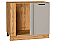 Шкаф нижний угловой Фрейм Clay Silk/Дуб Вотан 816*890*484
