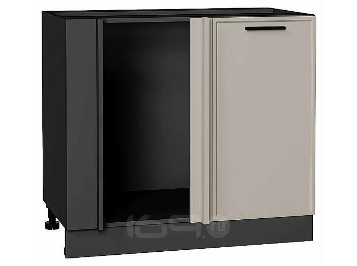 Шкаф нижний угловой Фрейм Clay Silk/Graphite 816*890*484