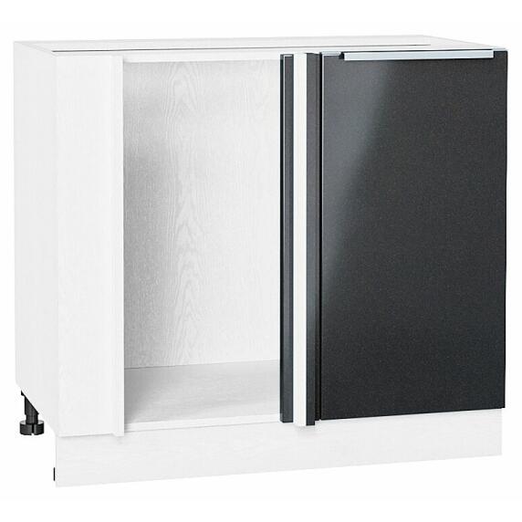 Шкаф нижний угловой Фьюжн Anthracite Белый 816*890*480