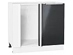 Шкаф нижний угловой Фьюжн Anthracite Белый 816*890*480