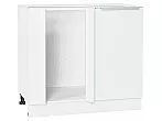 Шкаф нижний угловой Фьюжн Silky White Белый 816*890*480