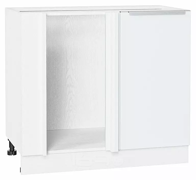 Шкаф нижний угловой Фьюжн Silky White Белый 816*890*480