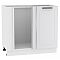 Шкаф нижний угловой Глетчер Гейнсборо Силк Белый 816*890*478