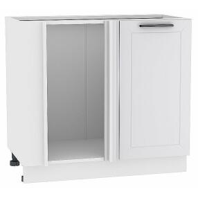 Шкаф нижний угловой Глетчер Гейнсборо Силк Белый 816*890*478