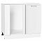 Шкаф нижний угловой Квадро Белый/Белый 816*890*481
