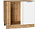 Шкаф нижний угловой Лайт Special White/Дуб Вотан 816*890*478