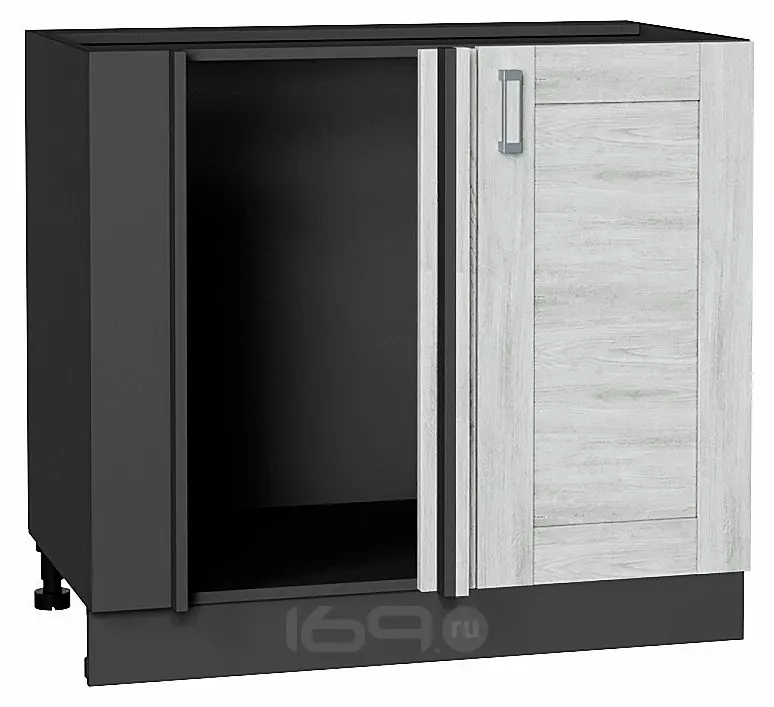 Шкаф нижний угловой Лофт Nordic Oak/Graphite 816*890*480