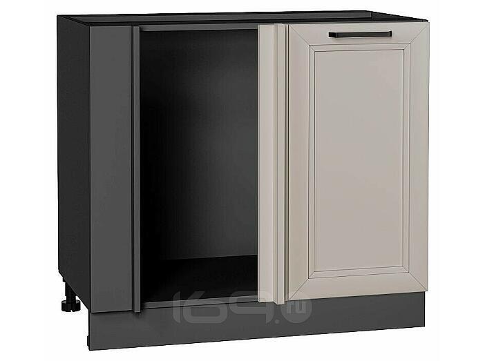 Шкаф нижний угловой Нео Clay Silk/Graphite 816*890*480