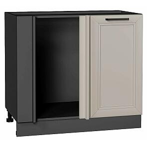 Шкаф нижний угловой Нео Clay Silk/Graphite 816*890*480