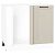 Шкаф нижний угловой Нео Cream Silk/Белый 816*890*480
