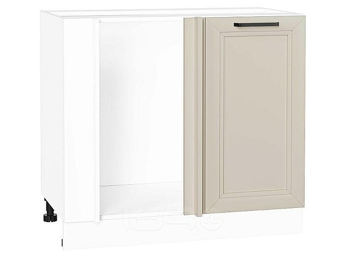 Шкаф нижний угловой Нео Cream Silk/Белый 816*890*480