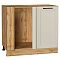 Шкаф нижний угловой Нео Cream Silk/Дуб Вотан 816*890*480